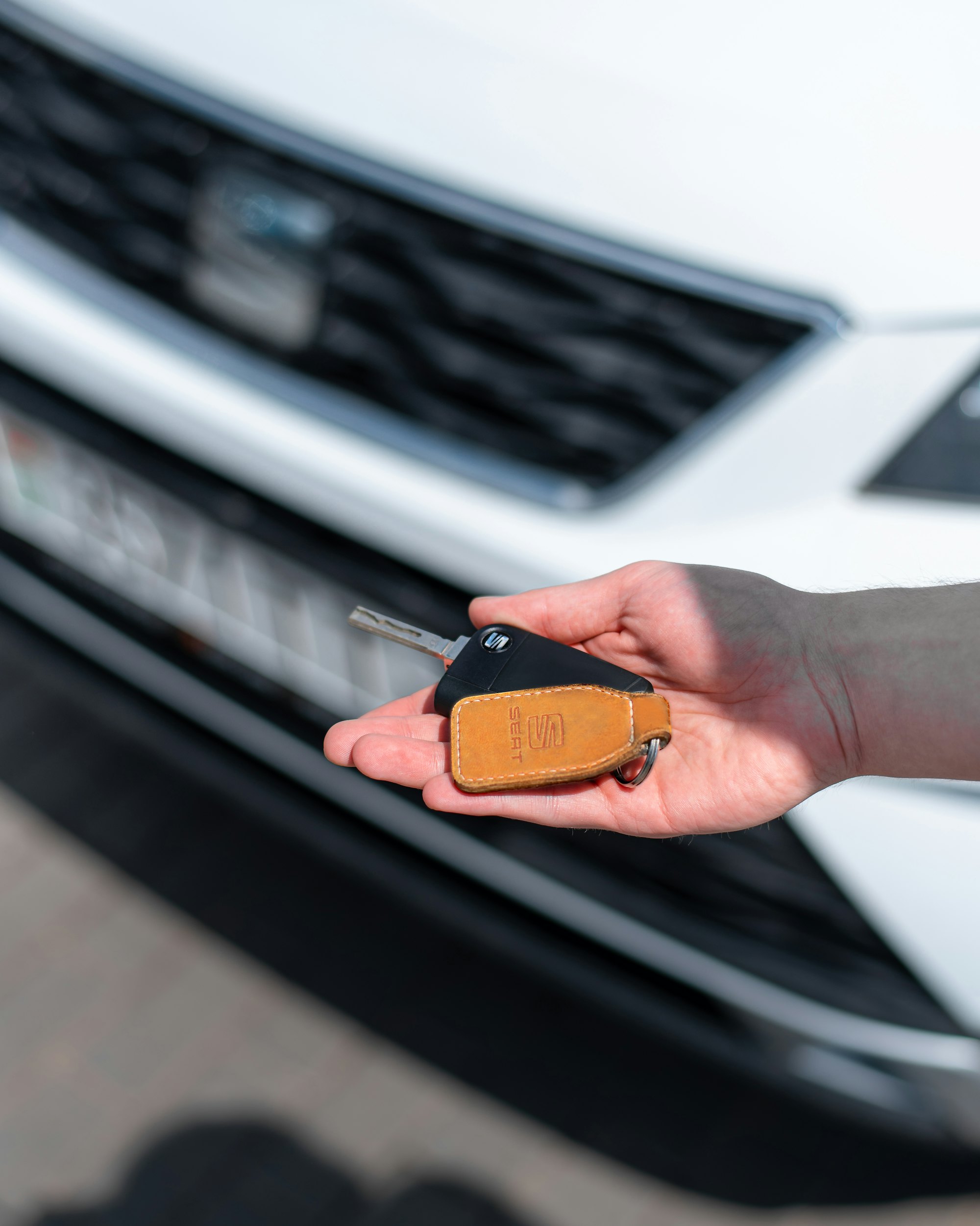 Car keys at a dealership